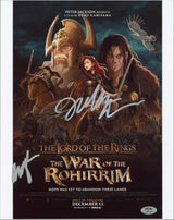 Jeffrey Addiss & Will Matthews LOTR Signed 11x14 Vertical Photo PSA/DNA #AQ71563