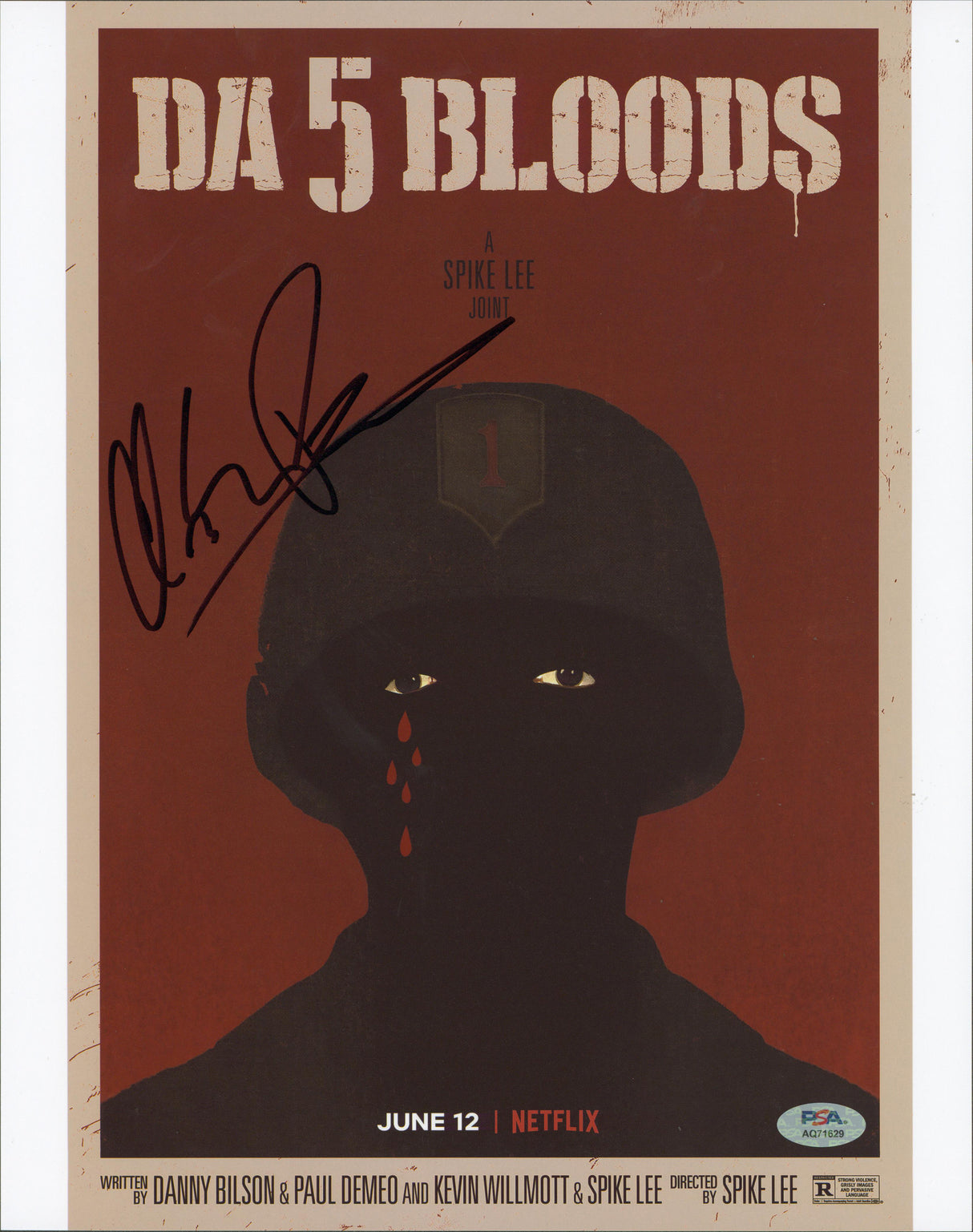 Clarke Peters Da 5 Bloods Authentic Signed 11x14 Vertical Photo PSA/DNA #AQ71629