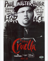 Paul Walter Hauser Cruella Authentic Signed 11x14 Vertical Photo PSA #AQ71664