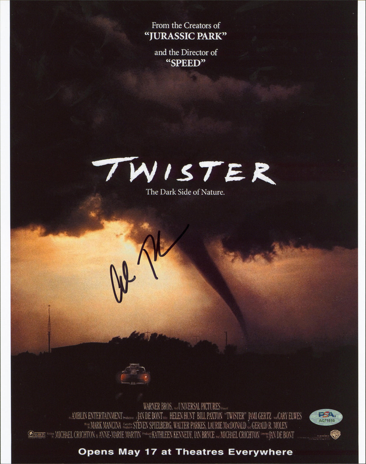 Alan Ruck Twister Authentic Signed 11x14 Vertical Photo PSA/DNA #AQ71656