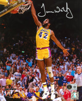 Lakers James Worthy Authentic Signed 8x10 Vertical Dunk Photo BAS Witnessed