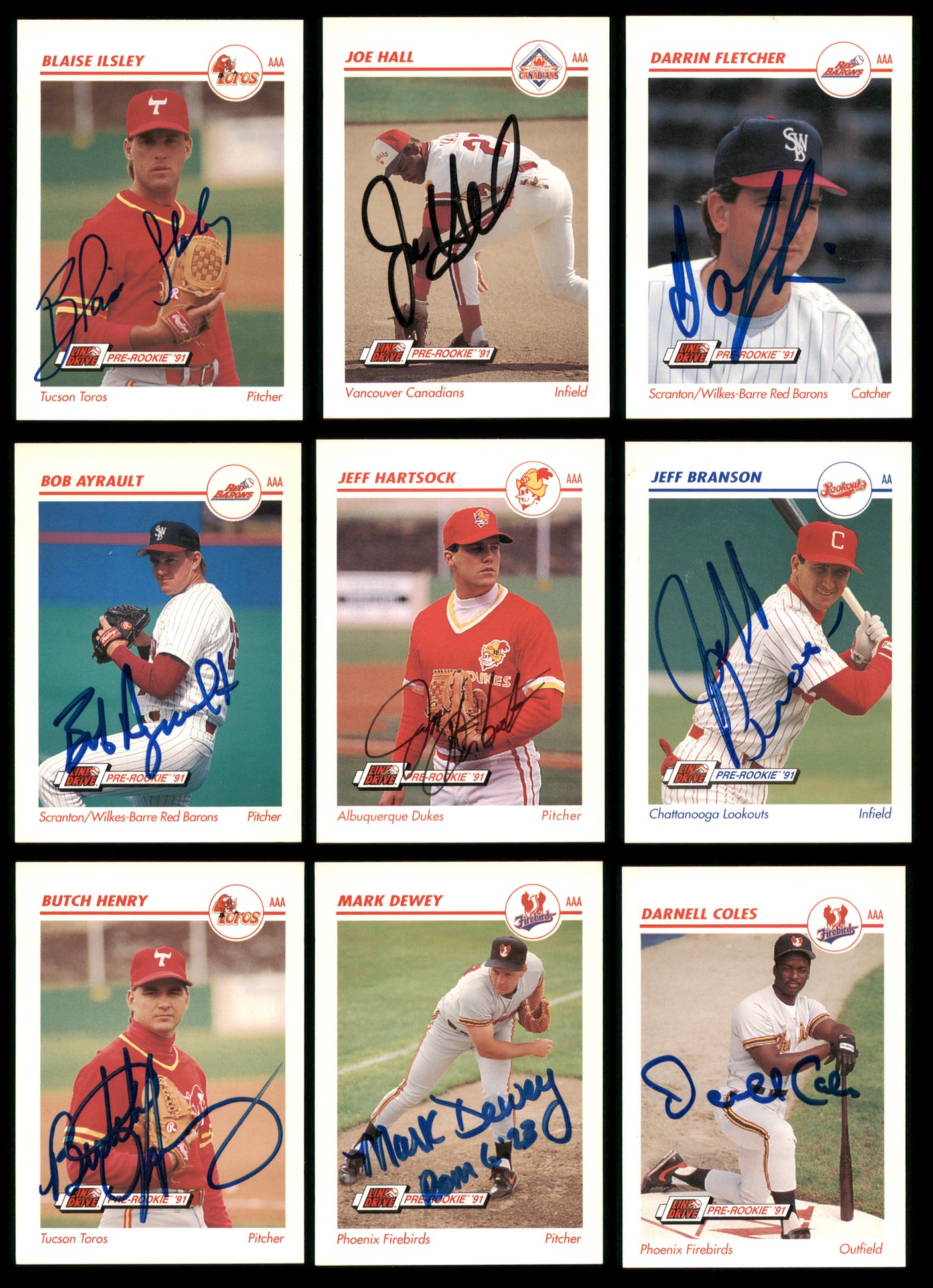 Minor League Baseball Autographed Cards 107 Count Lot SKU #238546