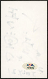 Masaharu Morimoto Iron Chef Signed 3x5 Index Card Autographed PSA/DNA #AQ49179