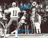 Cowboys Drew Pearson & Danny White Authentic Signed 11x14 Horizontal Photo BAS