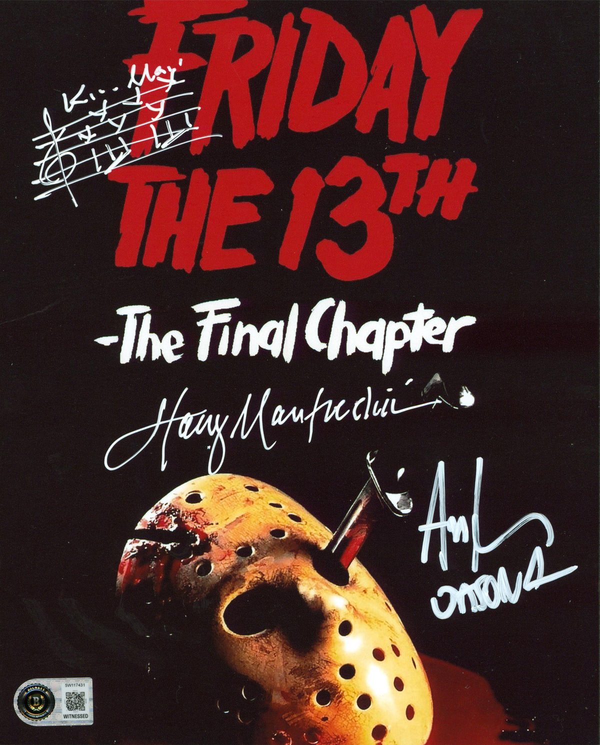 Ari Lehman & Harry Manfredini Friday The 13th Signed 8x10 Photo BAS W #5W117431