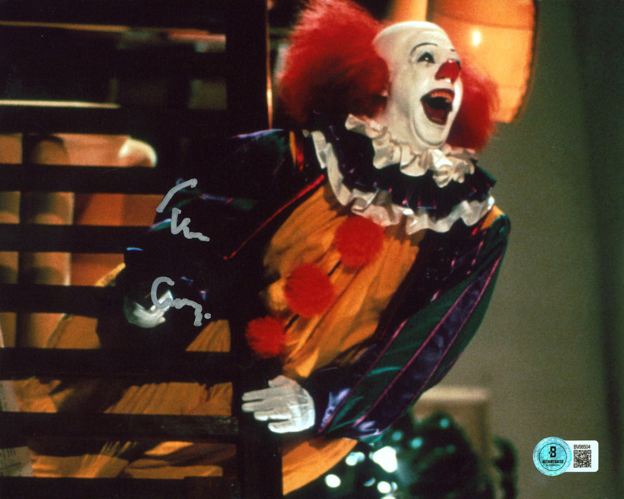 Tim Curry It Authentic Signed 8x10 Horizontal Pennywise Photo Autographed BAS 2