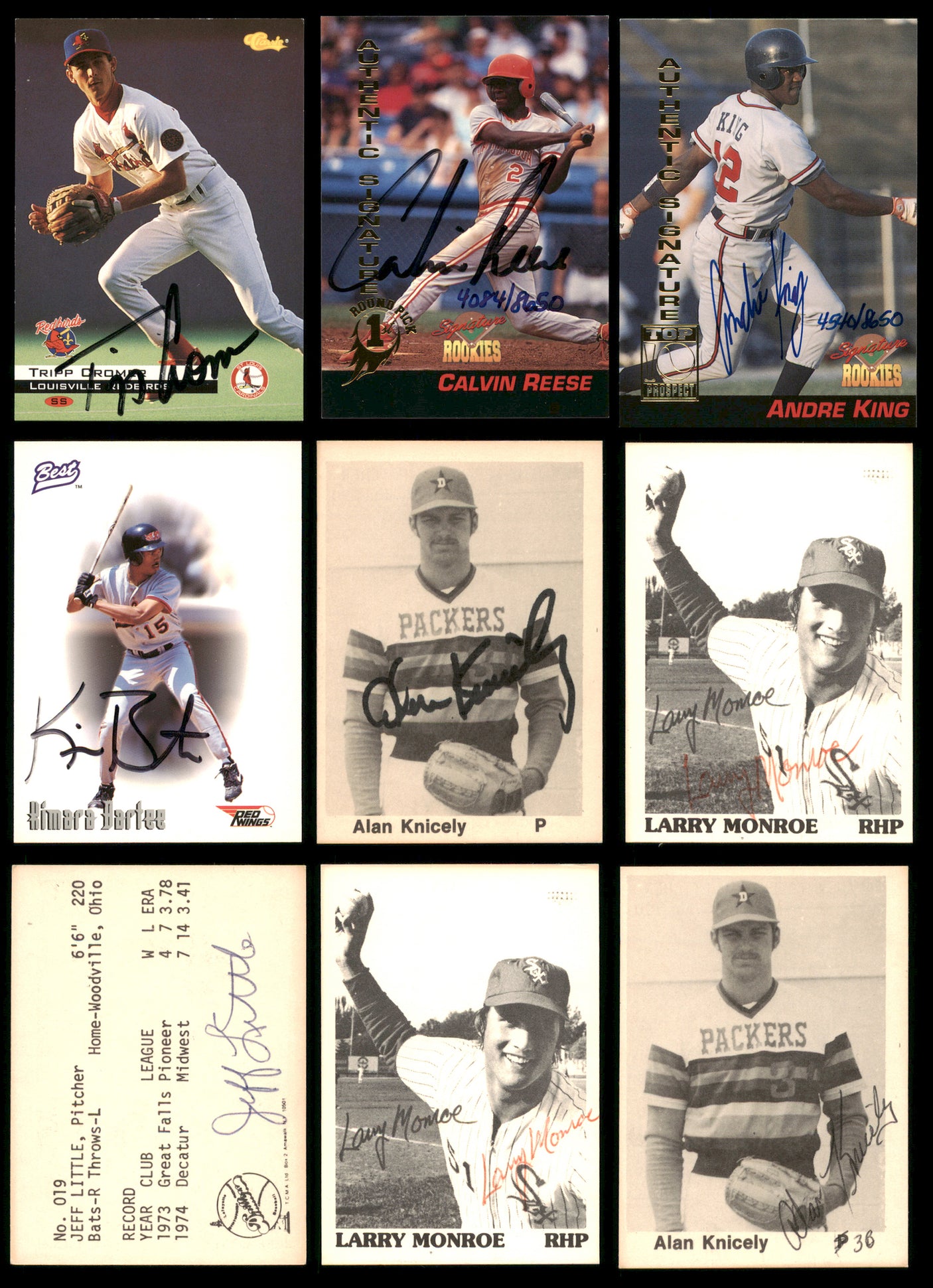 Minor League Baseball Autographed Cards 107 Count Lot SKU #238546