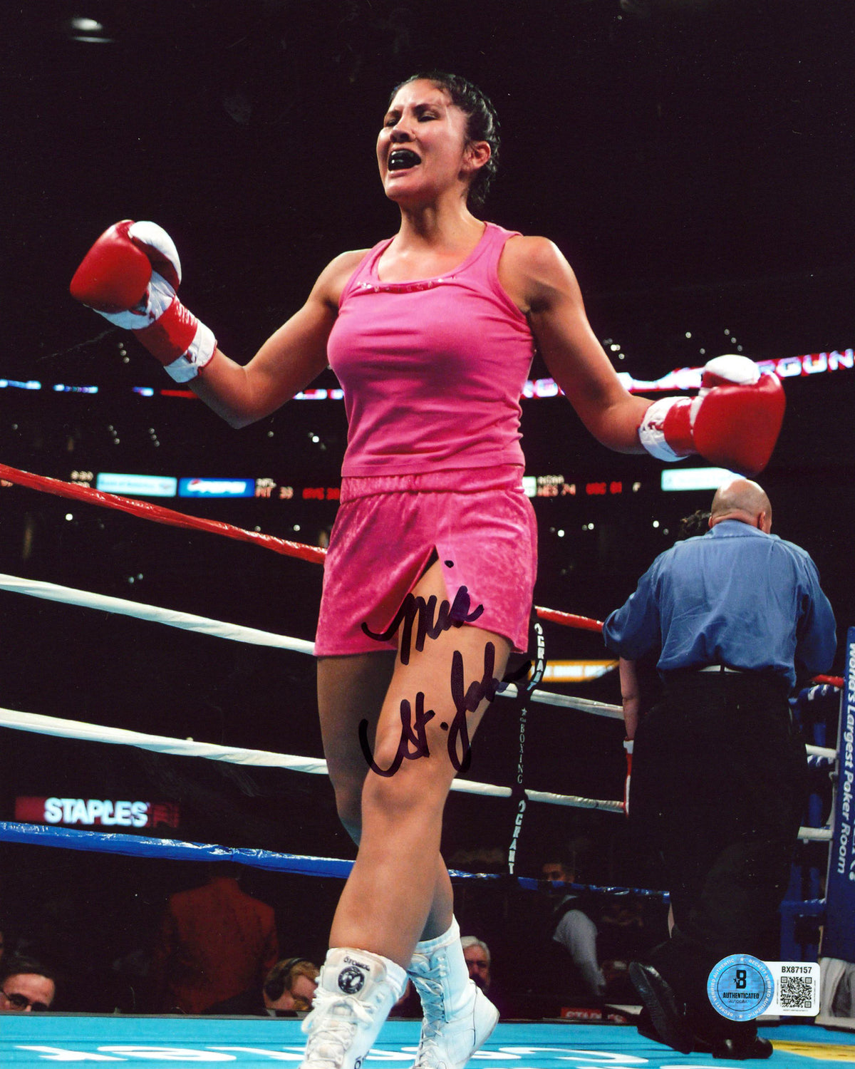 Mia St. John Authentic Signed 8x10 Vertical Photo Autographed BAS 4