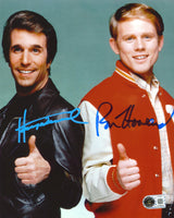 Henry Winkler & Ron Howard Happy Days Authentic Signed 8x10 Vertical Photo BAS 3