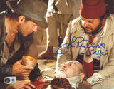 John Rhys-Davies Indiana Jones Signed 8x10 Horizontal Grail Photo BAS Witnessed