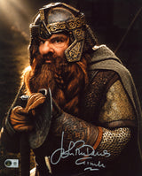 John Rhys-Davies Lord of the Rings Signed 11x14 Vertical Closeup Photo BAS Wit