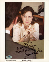 Jenna Fischer The Office "Dunder Mifflin!" Signed 8x10 Photo PSA/DNA #AQ74641