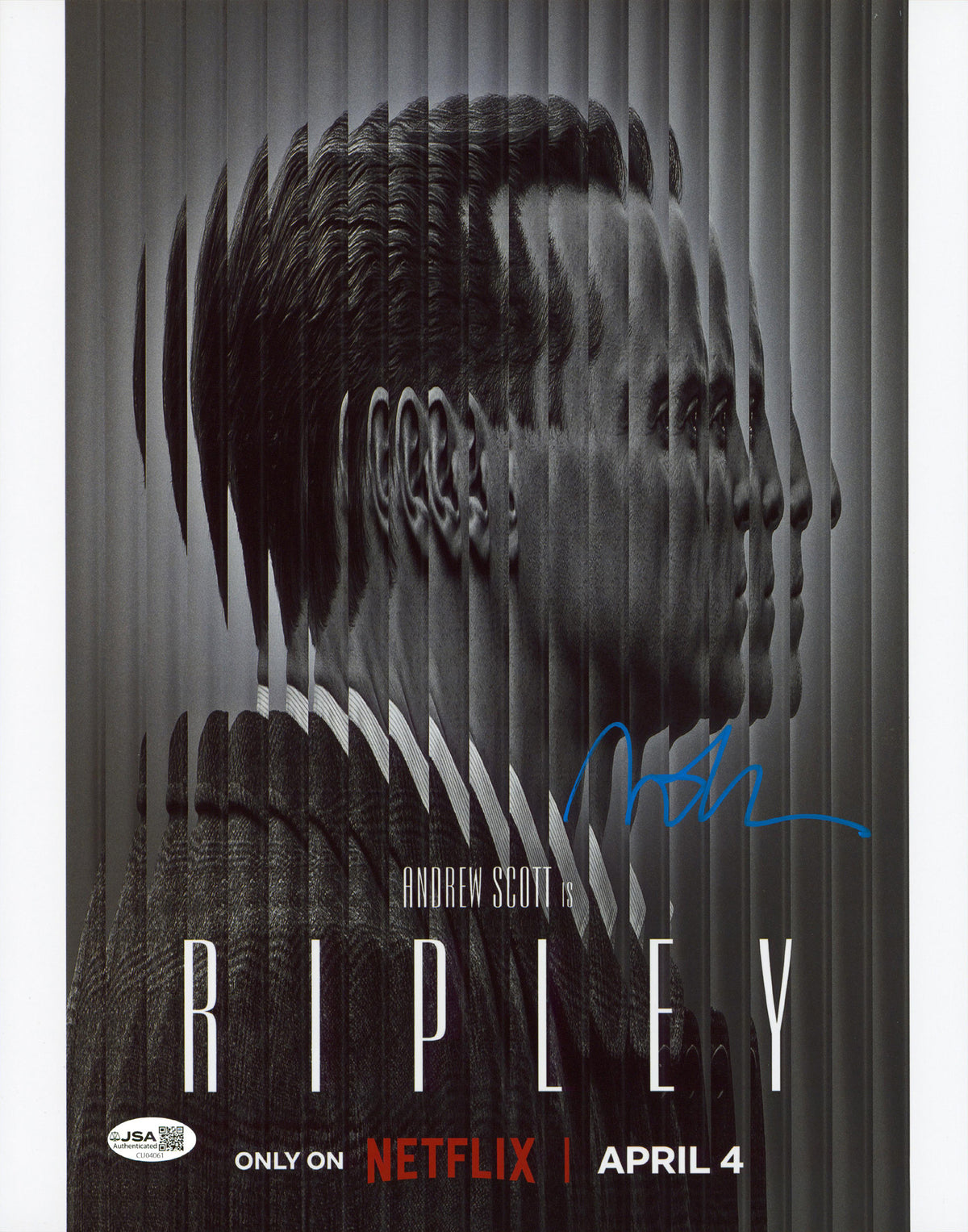 Andrew Scott Ripley Authentic Signed 11x14 Vertical Photo JSA #CU04061