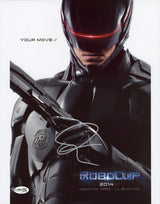 Joel Kinnaman RoboCop Authentic Signed 11x14 Vertical Photo JSA #CU04030