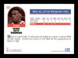 Dennis Rodman Autographed 1992-93 Hoops Card #302 Detroit Pistons SKU #190486