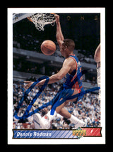 Dennis Rodman Autographed 1992-93 Upper Deck Card #242 Detroit Pistons SKU #190493