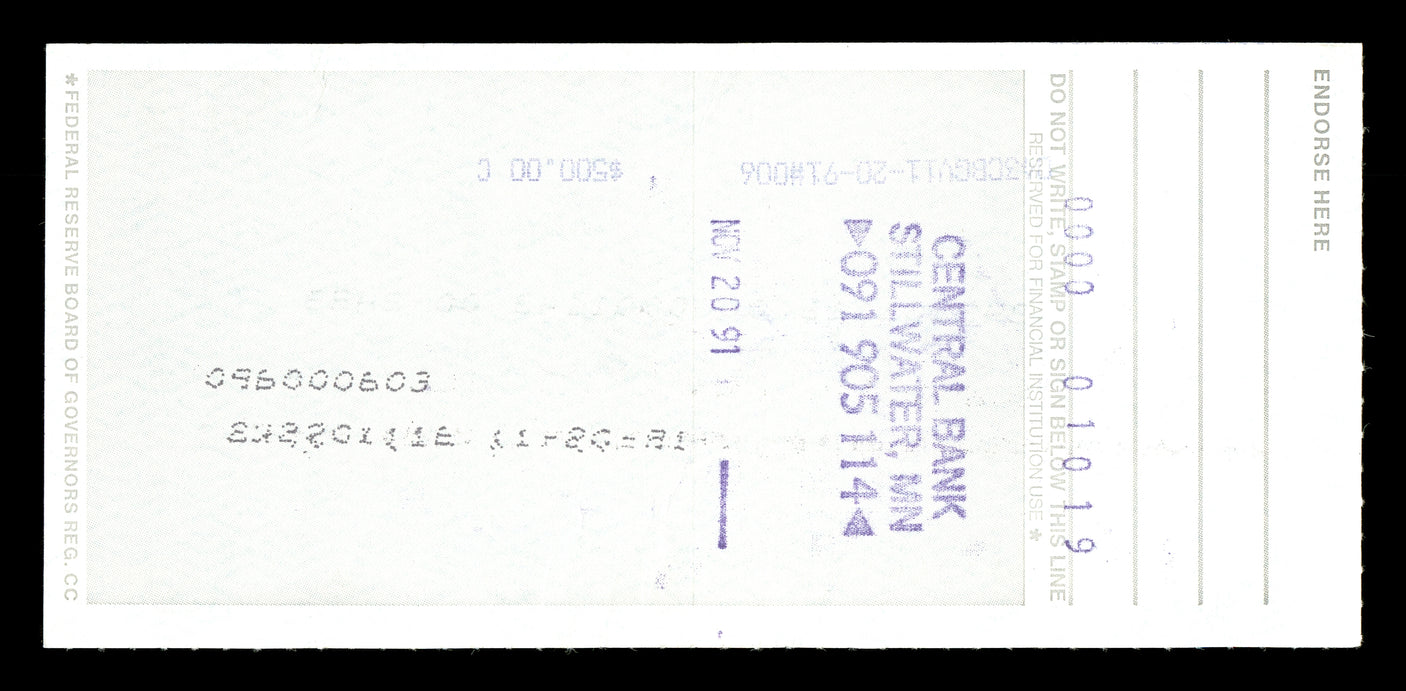 Max McGee Autographed 2.75x6 Check Green Bay Packers SKU #174020