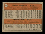 Dwain Anderson & Chris Floethe Autographed 1972 Topps Rookie Card #268 Oakland A's SKU #167544