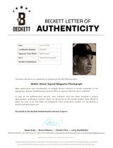 Walter Alston Autographed 8x10 Magazine Page Photo Los Angeles Dodgers Beckett BAS #AD43452