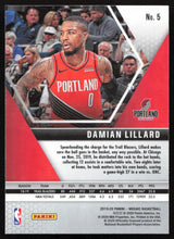 Damian Lillard 2019-20 Panini Panini Mosaic #5 Lot of 92 Cards Portland Trail Blazers SKU #268026