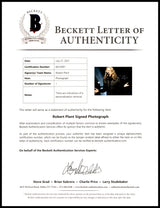 Robert Plant Autographed 8x10 Photo Led Zeppelin (Removed Personalization) Beckett BAS #AA10401