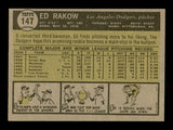 Ed Rakow Autographed 1961 Topps Card #147 Los Angeles Dodgers SKU #169769