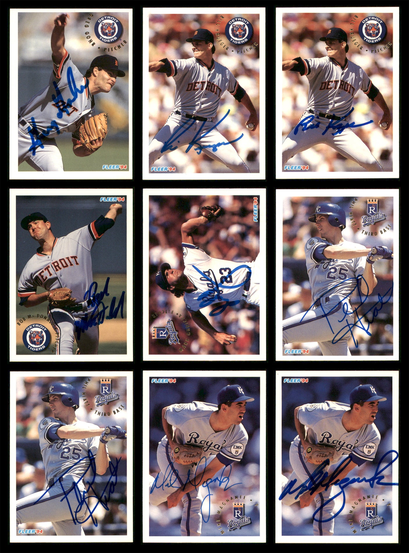 1994 Fleer Baseball Autographed Cards Lot Of 79 SKU #185544