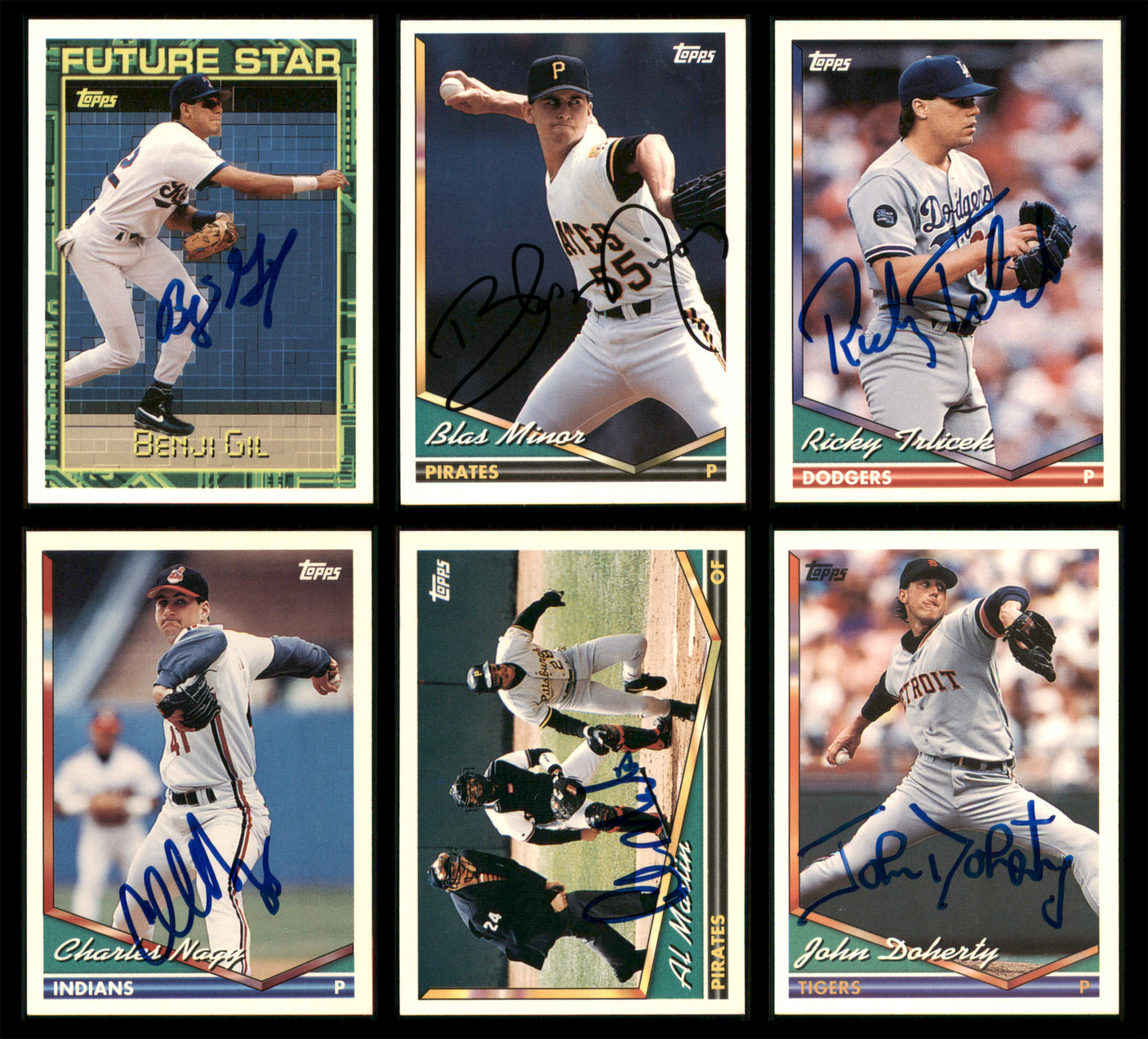 1994 Topps Baseball Autographed Cards Lot Of 42 SKU #185558