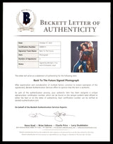 Michael J. Fox & Christopher Lloyd Autographed 16x20 Photo Back To The Future Beckett BAS QR Stock #209144
