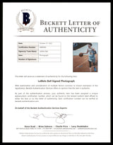 LaMelo Ball Autographed 16x20 Photo Charlotte Hornets Beckett BAS QR Stock #209478