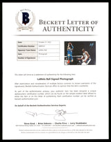 LaMelo Ball Autographed 16x20 Photo Charlotte Hornets Beckett BAS QR Stock #209479