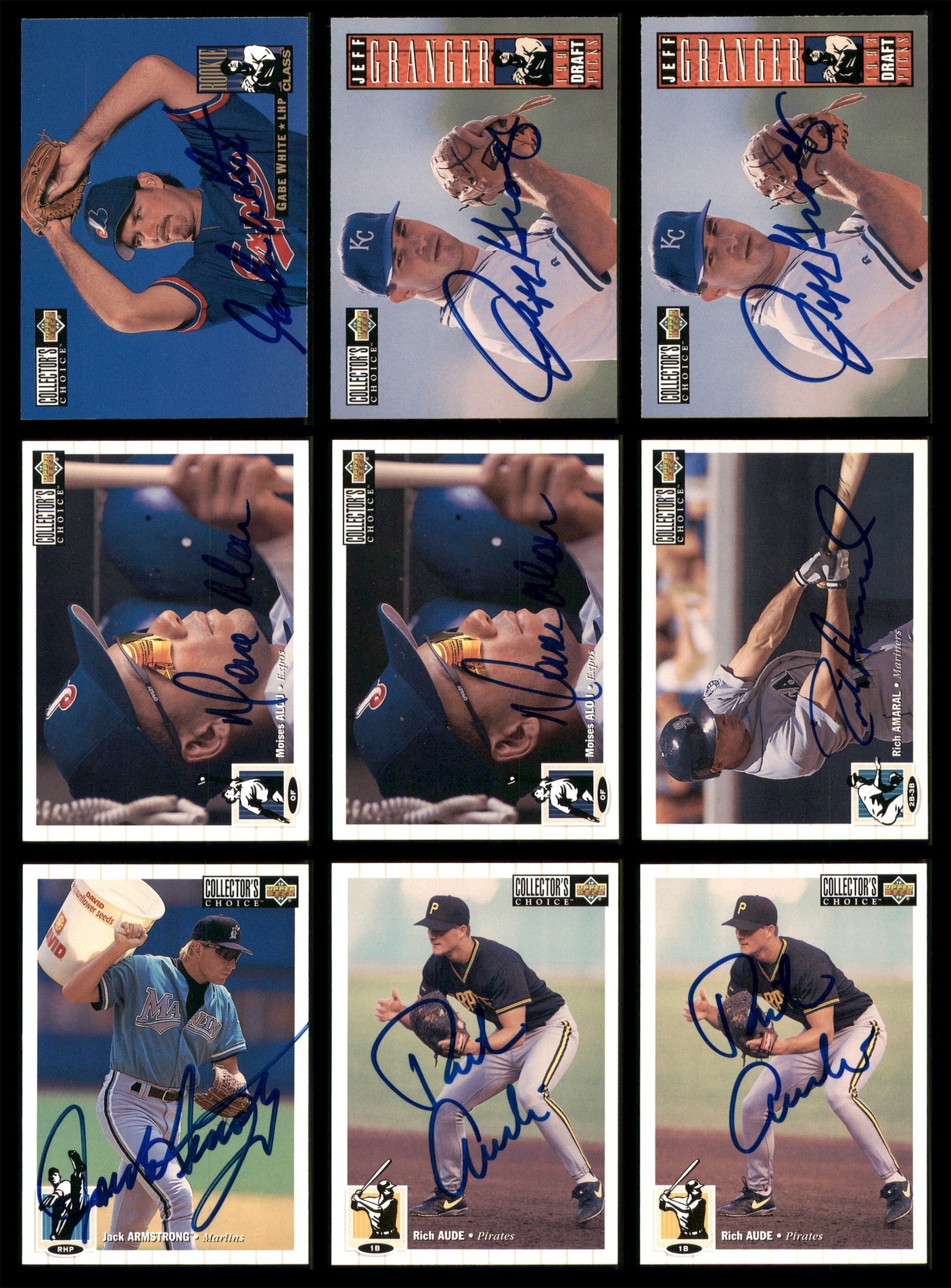 1994 Upper Deck Collector's Choice Baseball Autographed Cards Lot Of 87 SKU #185576