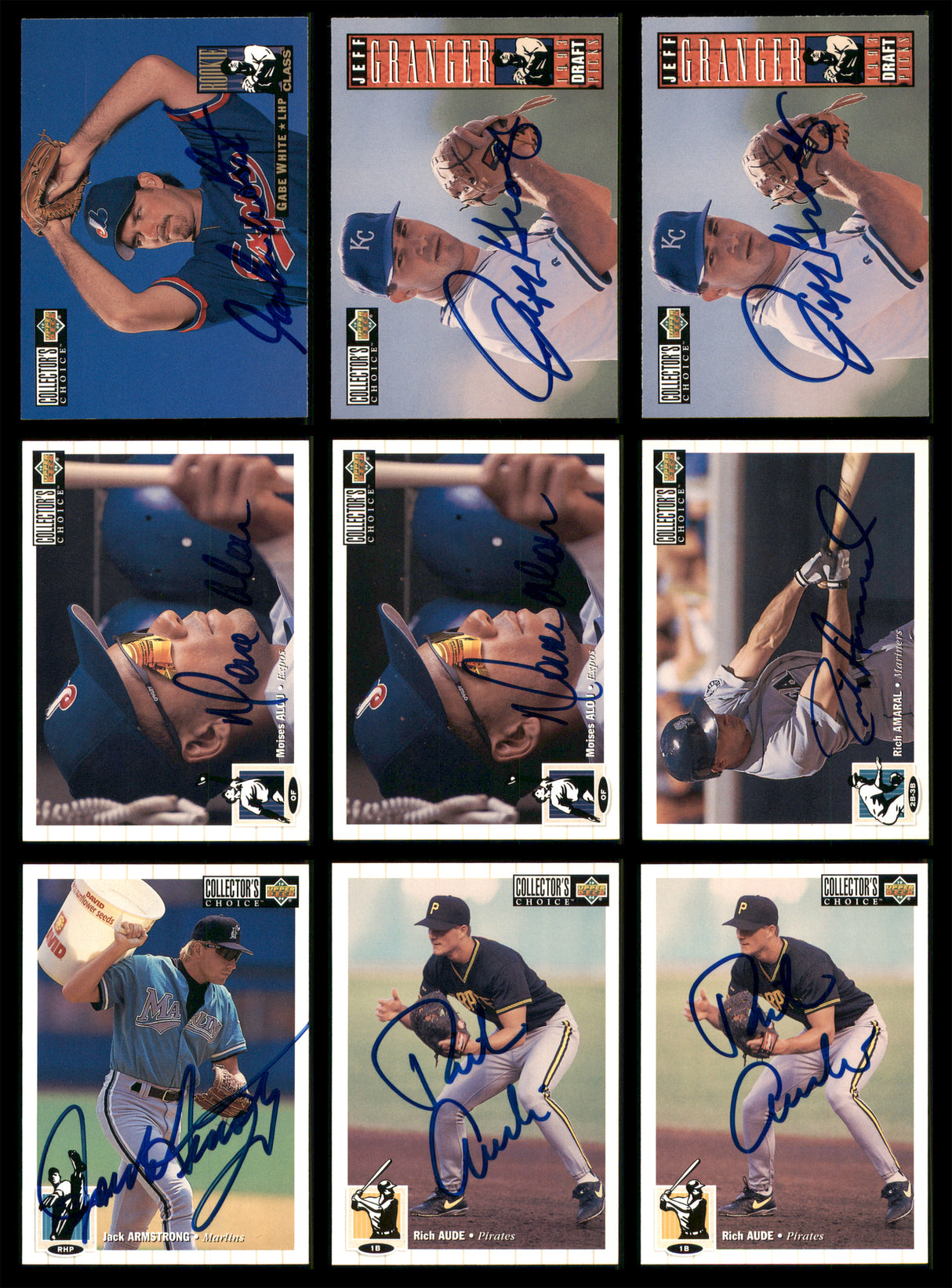 1994 Upper Deck Collector's Choice Baseball Autographed Cards Lot Of 87 SKU #185576