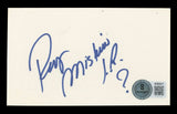 WWE Rey Mysterio Jr. "?" Authentic Signed 3x5 Index Card BAS #BT03517