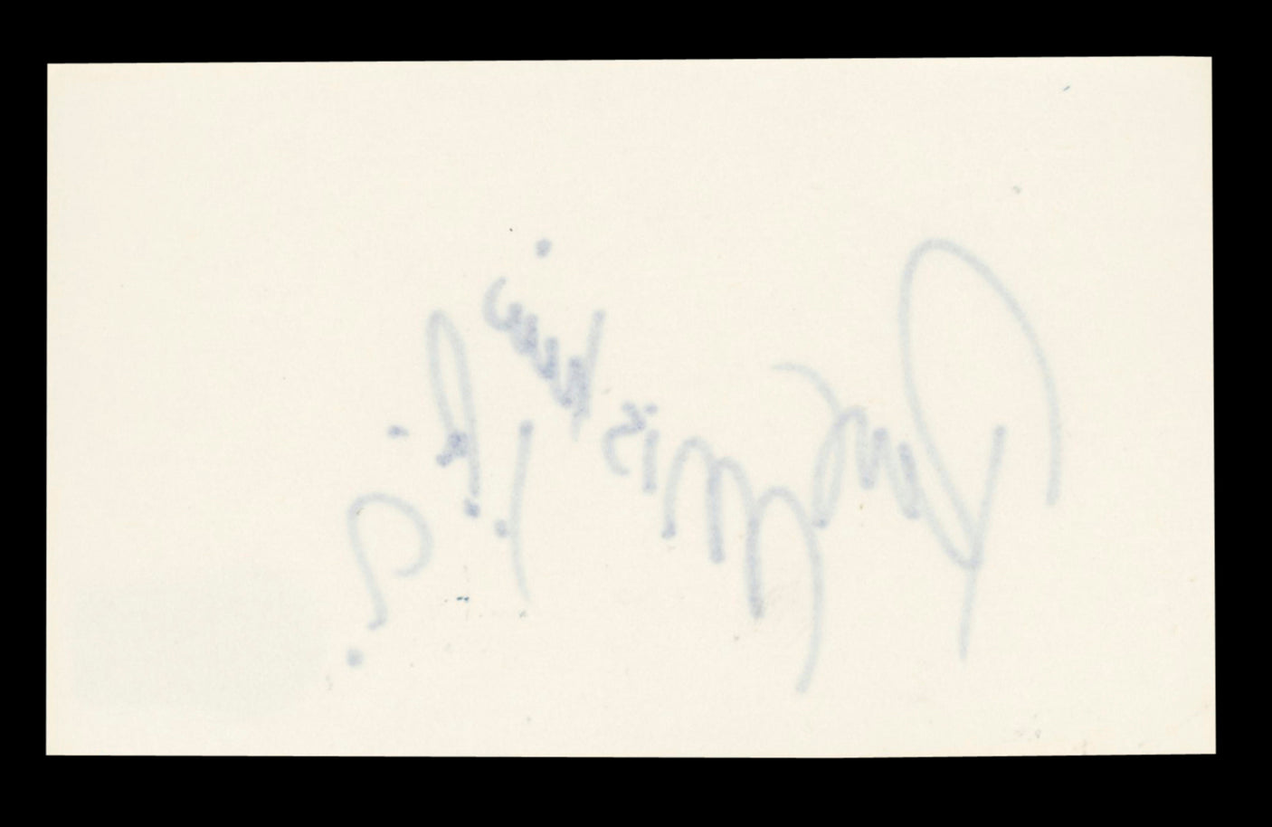 WWE Rey Mysterio Jr. "?" Authentic Signed 3x5 Index Card BAS #BT03517