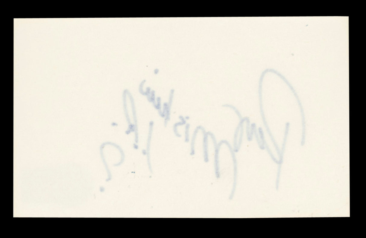 WWE Rey Mysterio Jr. "?" Authentic Signed 3x5 Index Card BAS #BT03517