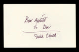Julia Child Television Host "Bon Apetit" Signed 3x5 Index Card BAS #AD70366
