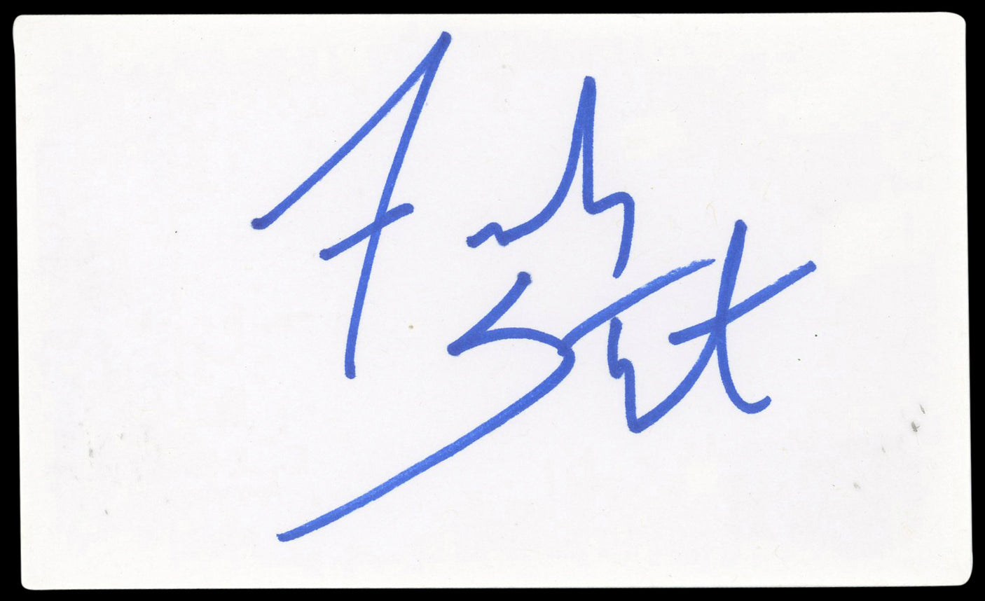 French Stewart 3rd Rock From The Sun Signed 3x5 Index Card BAS #BN89110