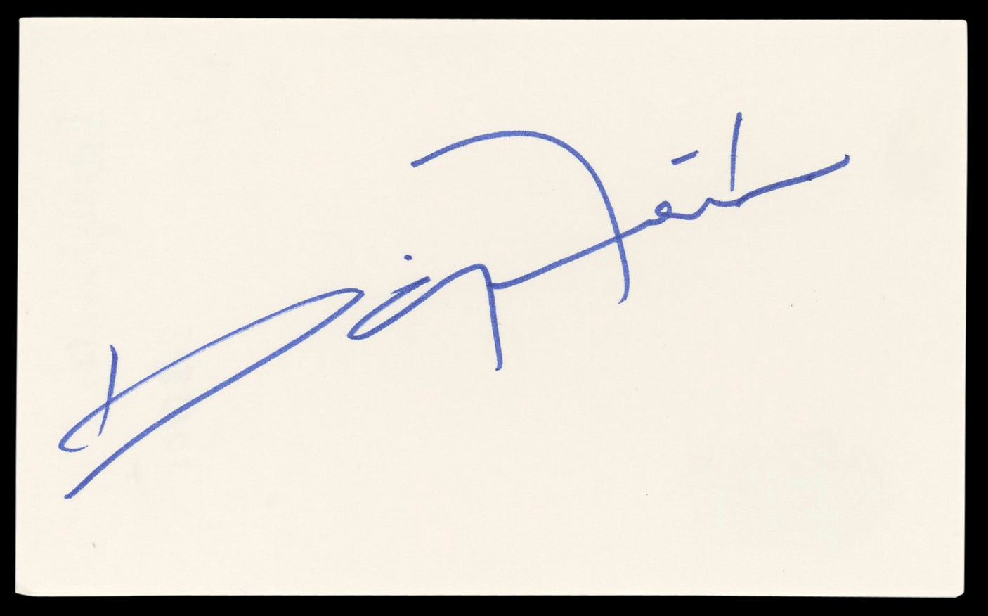 Daisy Fuentes Baywatch Authentic Signed 3x5 Index Card Autographed BAS #BM56945