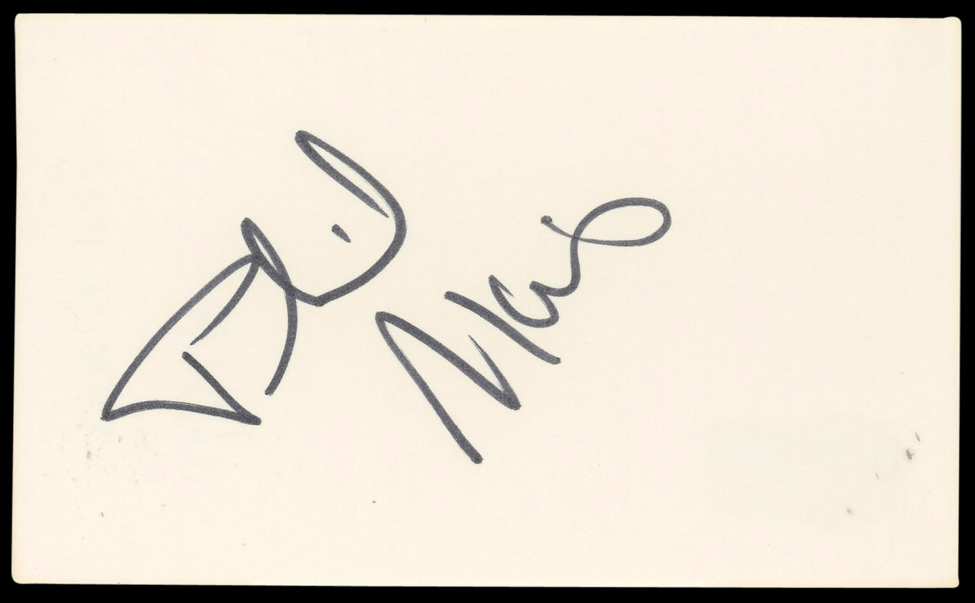 Phil Morris Meet the Spartans Authentic Signed 3x5 Index Card BAS #BN89115