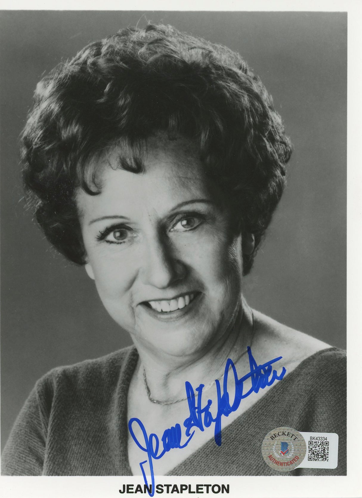Jean Stapleton All In The Family Authentic Signed 5x7 Photo BAS #BK43334