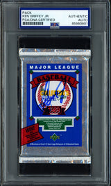 Ken Griffey Jr. Autographed 1989 Upper Deck Low Rookie Card Pack Seattle Mariners (Light) PSA/DNA Stock #268112