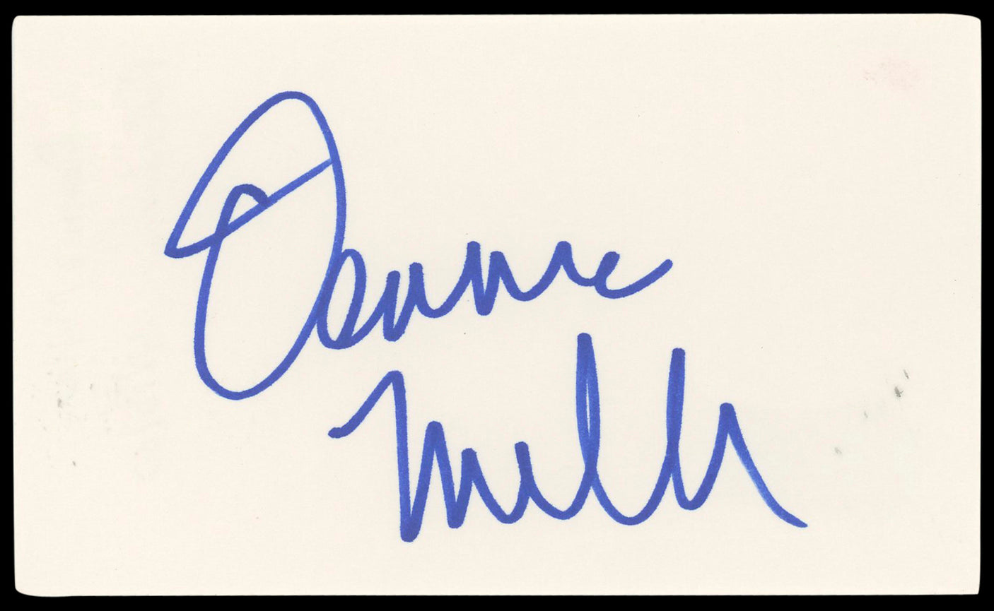Dennis Miller Joe Dirt Authentic Signed 3x5 Index Card Autographed BAS #BN89122