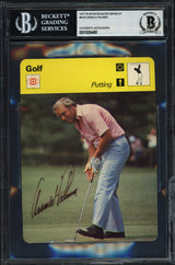 Arnold Palmer Autographed 1978 Sportscaster Card #41-05 Beckett BAS #18284485