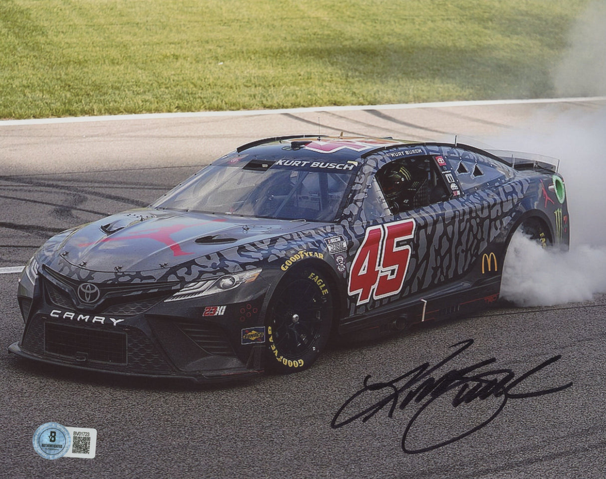 Kurt Busch NASCAR Authentic Signed 8x10 Horizontal Photo Autographed BAS 2