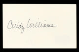 Cindy Williams Happy Days Authentic Signed 3x5 Index Card BAS #BL96544