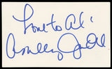 Ashley Judd Heat "Love to all" Authentic Signed 3x5 Index Card BAS #BM56979