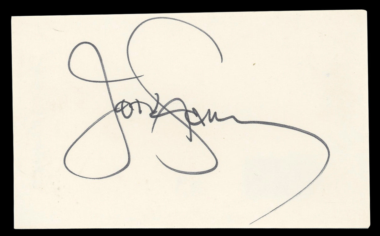 John Stamos Full House Authentic Signed 3x5 Index Card Autographed BAS #BL98567