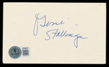 Cowboys Gene Stallings Authentic Signed 3x5 Index Card Autographed BAS #BT03577