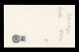 Robert Loggia Big Authentic Signed 3x5 Index Card Autographed BAS #BL96592